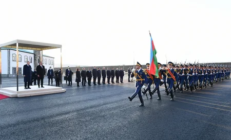 Ərdoğanı Zəngilanda Prezident İlham Əliyev qarşılayıb