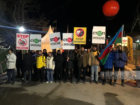 Xankəndi-Laçın yolunda aksiyanın 36-cı günündə də etirazçılar birlik nümayiş etdirirlər