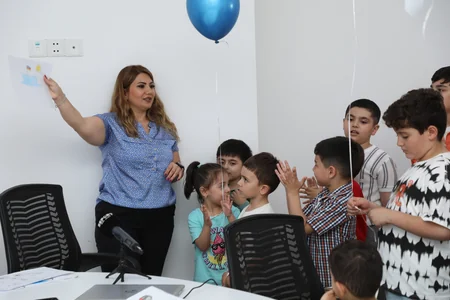 Festive atmosphere at Report News Agency on Children's Day