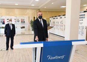 Prezident İlham Əliyev 110/35/6 kilovoltuq “Binəqədi” yarımstansiyasının açılışını edib