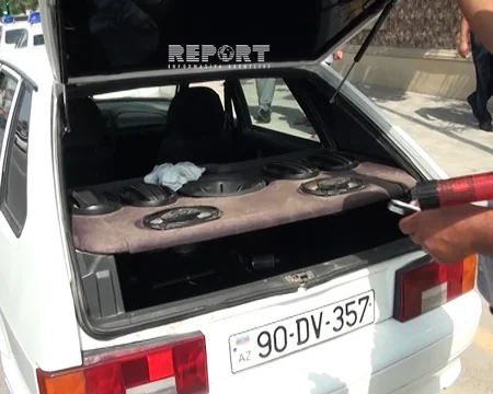 Kürdəmirdə polis reydi: 100-ə yaxın avtomobil saxlanılıb - FOTO