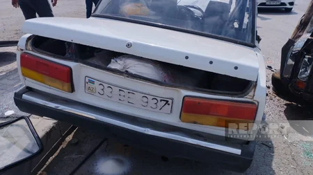 Kürdəmirdə yol qəzası baş verib, xəsarət alanlar var