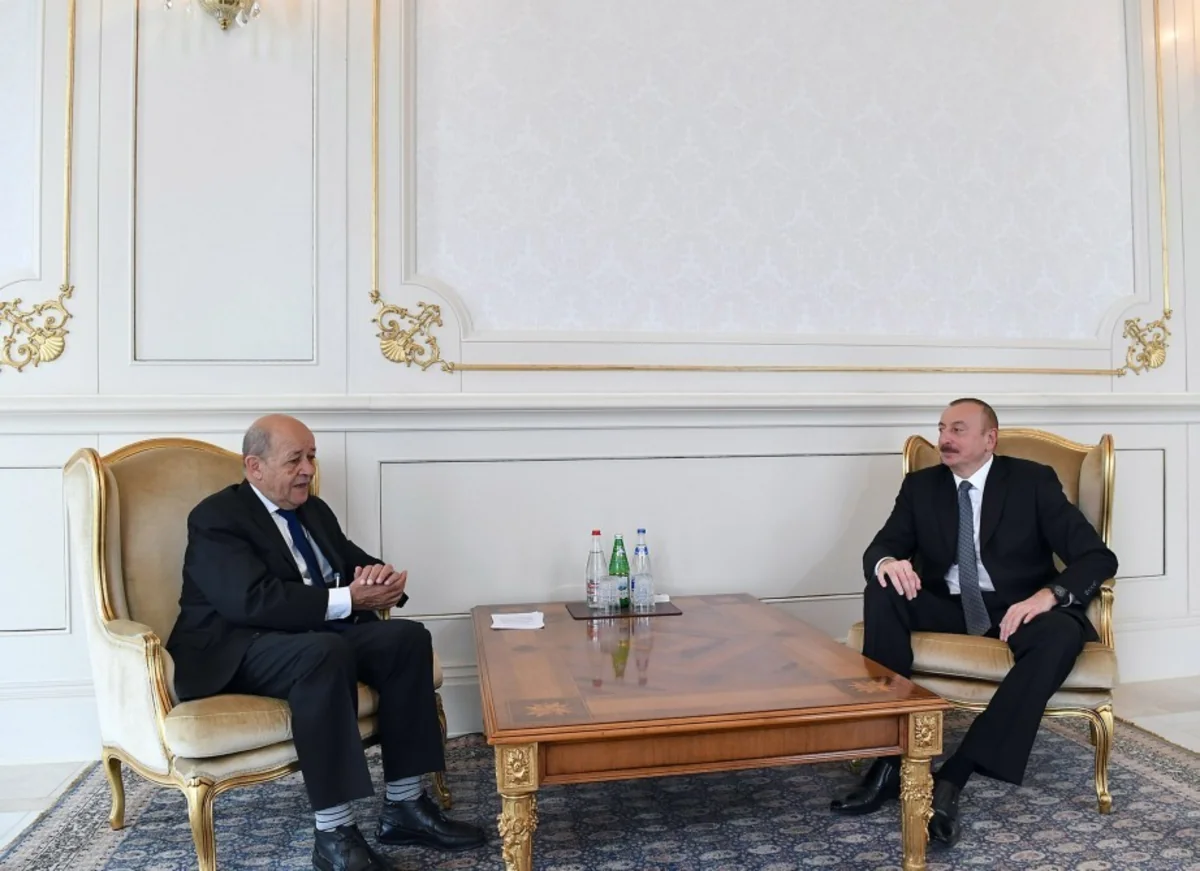Prezident İlham Əliyev Fransanın Avropa və xarici işlər nazirini qəbul edib