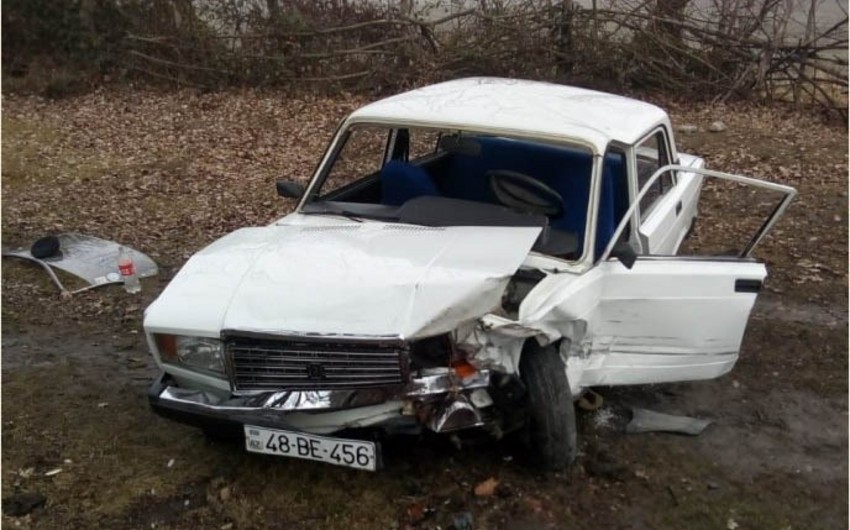 Oğuzda qəza olub, xəsarət alanlar var - FOTO