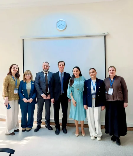Leyla Əliyeva  Oxbridge Baku Akademiyasında olub