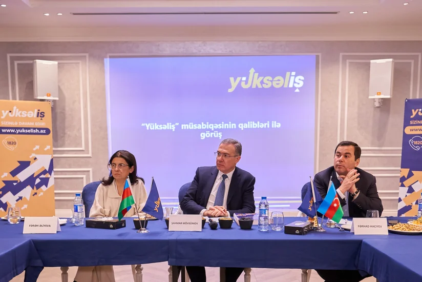 Prezidentin köməkçisi “Yüksəliş” müsabiqəsinin qalibləri ilə görüşüb