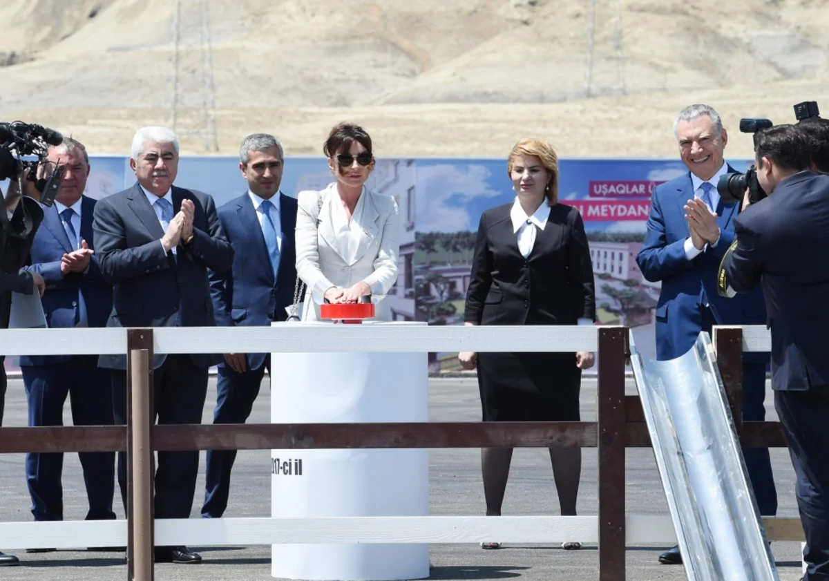 First VP Mehriban Aliyeva attends groundbreaking ceremony for residential complex for IDP families in Garadagh