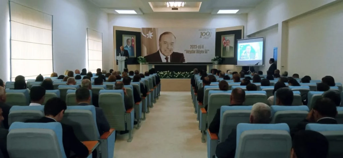 Zərdabda Heydər Əliyevin 100-cü ildönümü ilə əlaqədar tədbir keçirilib