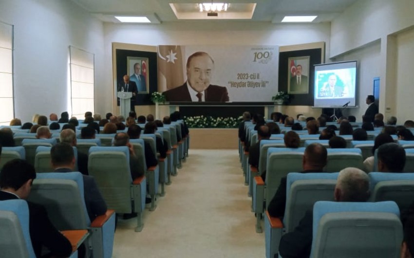 Zərdabda Heydər Əliyevin 100-cü ildönümü ilə əlaqədar tədbir keçirilib
