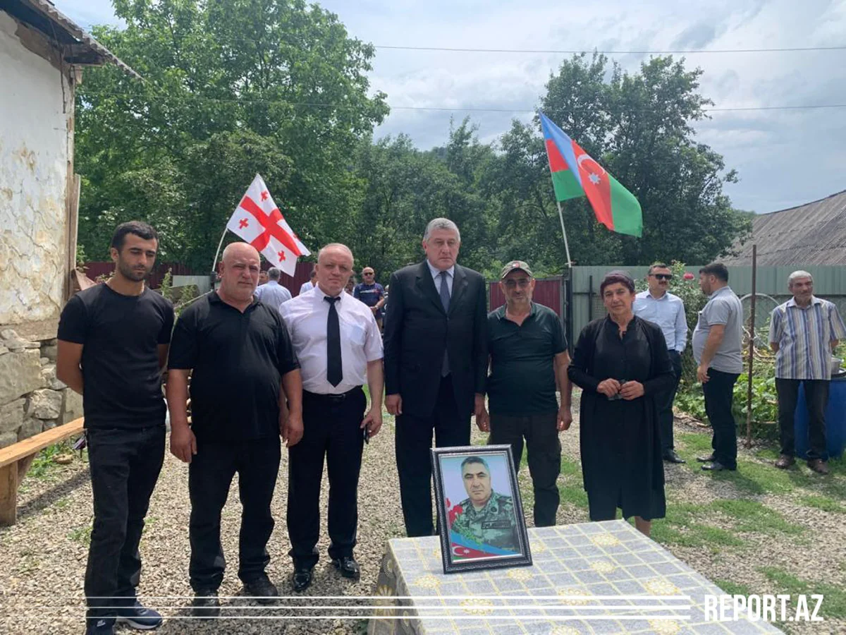 Şəhid polkovnik İlqar Mirzəyevin Gürcüstandakı yaxınları ziyarət olunub