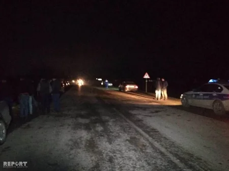 Bərdədə maşın qoyun sürüsünü vurub, 15 baş heyvan tələf olub - FOTO