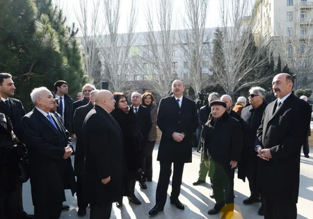 Prezident İlham Əliyev maestro Niyazinin Bakıda abidəsinin açılış mərasimində iştirak edib - YENİLƏNİB