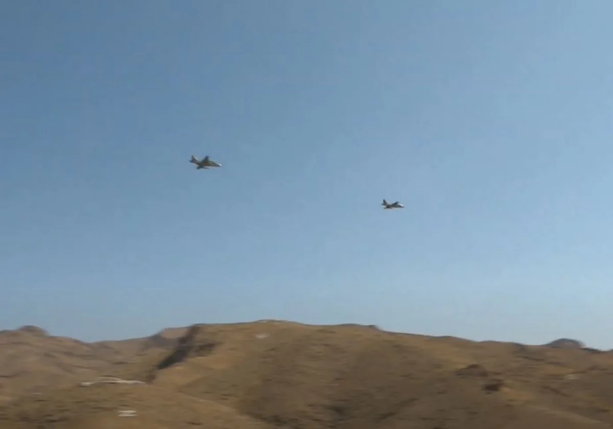 Azerbaijani, Turkish jets fly over Nakhchivan as part of joint drills