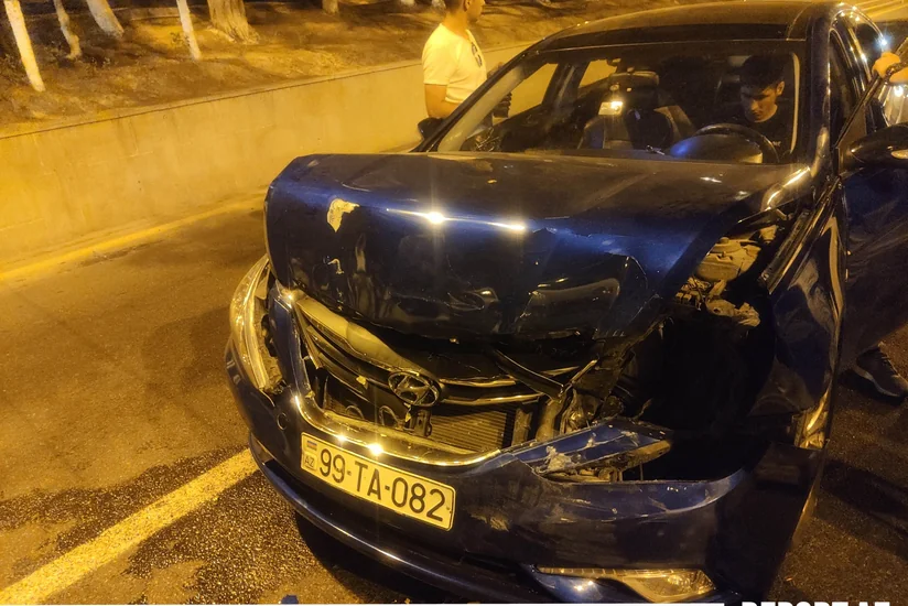 Sumqayıtda sürət həddini aşan avtomobil qəza törətdi