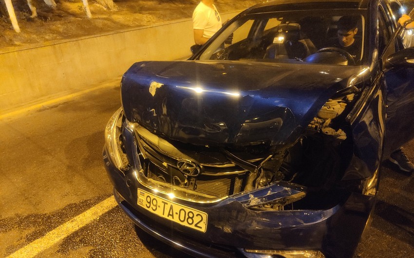 Sumqayıtda sürət həddini aşan avtomobil qəza törətdi