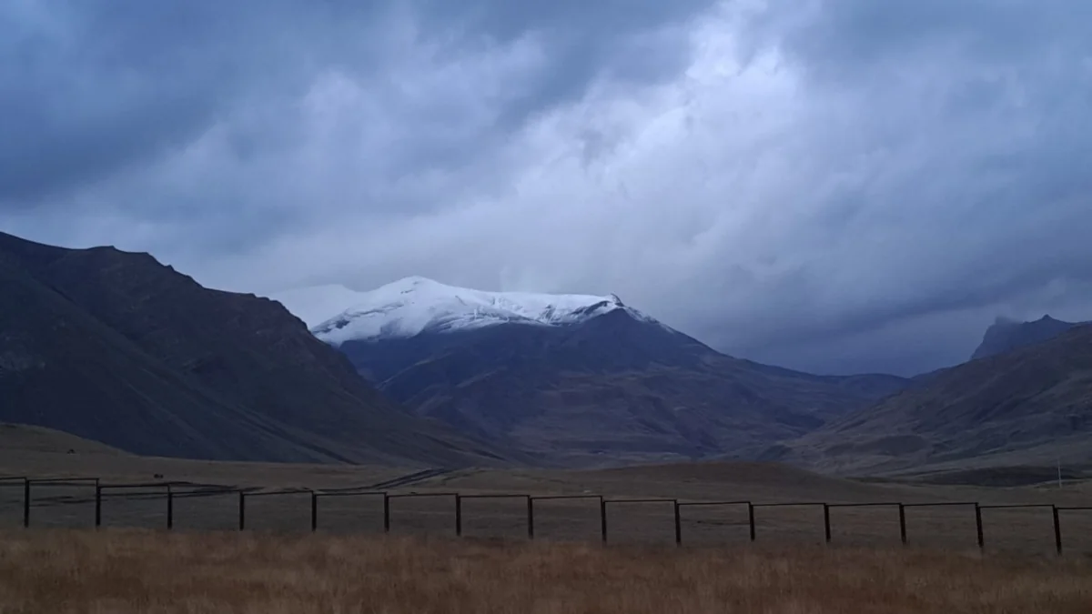 В Азербайджане выпал снег
