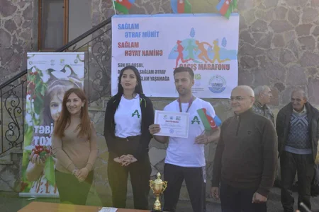 Abşeron Milli Parkında marafon keçirilib - FOTO