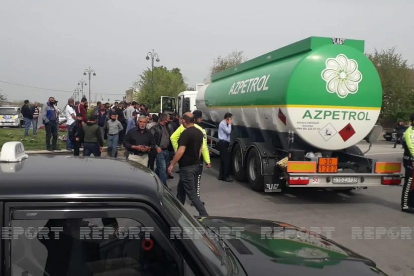 Yanacaq daşıyan maşının 85 yaşlı piyadını öldürdüyü ərazi nəzarətə götürülüb - VİDEO