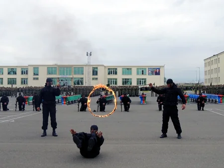 Azərbaycan hərbi qulluqçularının andiçmə mərasimi keçirilib - FOTO