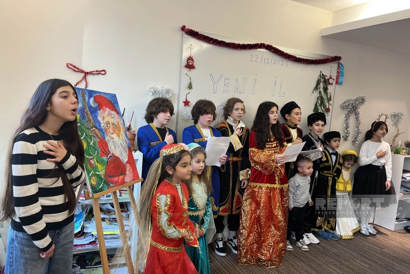 Fransada Azərbaycan məktəbində Yeni il bayramı qeyd edilib