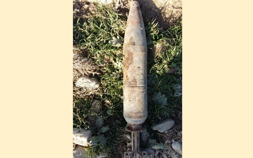Xızıda partlamamış top mərmisi aşkarlanıb