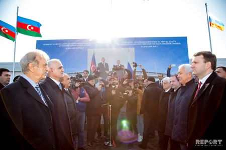 Azərbaycanla Rusiya sərhədində yerləşən Samur çayı üzərində yeni körpü açılıb - FOTOLAR