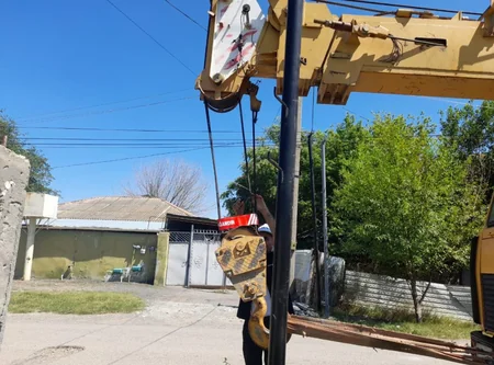 Horadizdə insan həyatına təhlükə yaradan avtokranın fəaliyyəti dayandırılıb