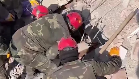 Azerbaijani rescuers save 51 people from rubble in Turkiye