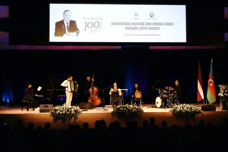 Latviyada Heydər Əliyevin 100 illiyinə həsr olunmuş təntənəli konsert keçirilib