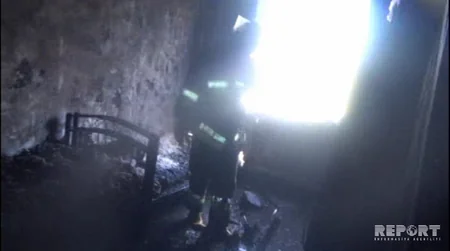 Cəlilabadda 5 mərtəbəli yaşayış binasında yanğın baş verib, 3 nəfər təxliyyə olunub - FOTO