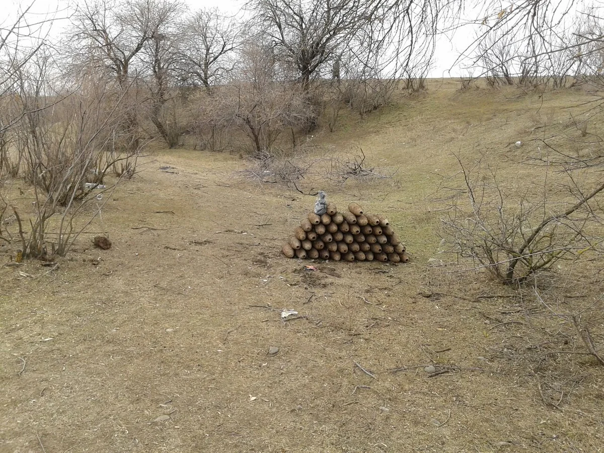 Ağstafada 181 ədəd partlamamış hərbi sursat aşkarlanıb