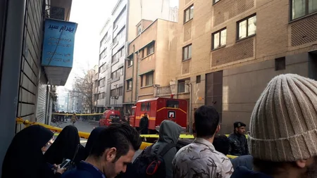 Tehranda Energetika Nazirliyinə məxsus bina yanıb