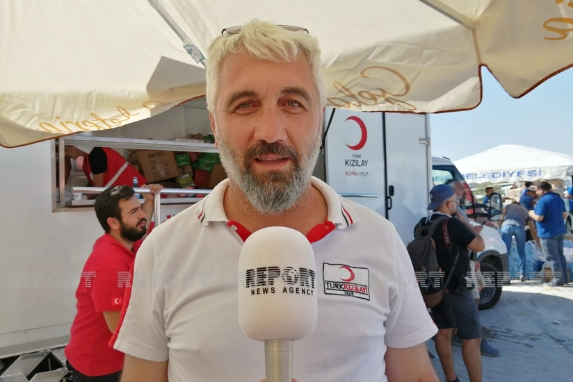 Türkiyə Qızıl Aypara Cəmiyyətinin rəsmisi Azərbaycan yanğınsöndürənlərindən danışıb