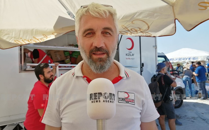 Türkiyə Qızıl Aypara Cəmiyyətinin rəsmisi Azərbaycan yanğınsöndürənlərindən danışıb