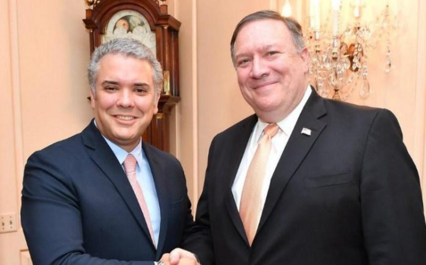 Mayk Pompeo və Kolumbiya prezidenti İvan Duke arasında telefon danışığı olub