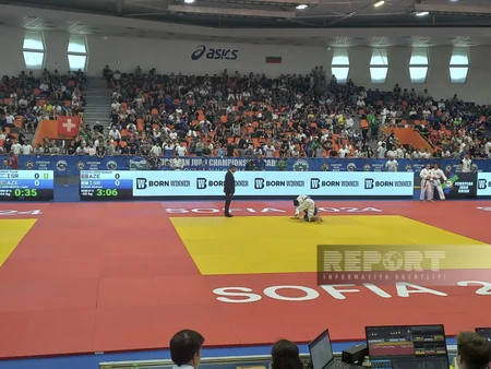 Avropa çempionatı: Azərbaycan cüdoçuları yarımfinalda bir-birinə rəqib olublar