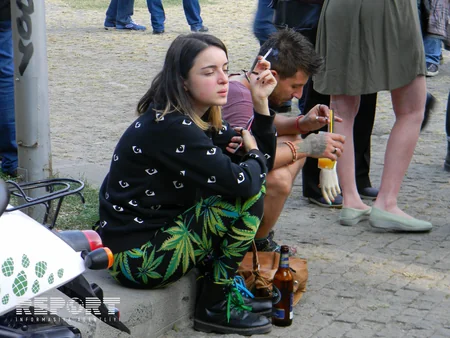 Tbilisidə marixuana festivalının təşkilatçısı saxlanılıb - FOTO