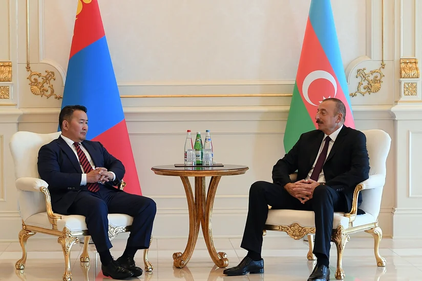 Azerbaijani, Mongolian presidents meet
