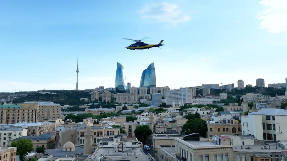 Спецоборудованный вертолет ASG Helicopter Services впервые провел съемки Формулы-1 - ВИДЕО