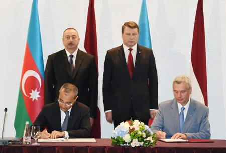 Azerbaijan and Latvia sign documents