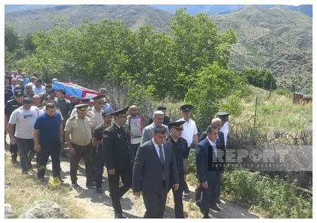Şəmkirdə Birinci Qarabağ müharibəsinin şəhidi Əhliman Əsgərov dəfn edilib - YENİLƏNİB