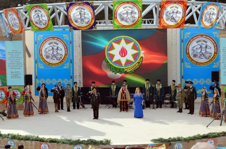 Müdafiə Nazirliyi Gədəbəydə kütləvi hərbi vətənpərvərlik bayramı tədbiri keçirib