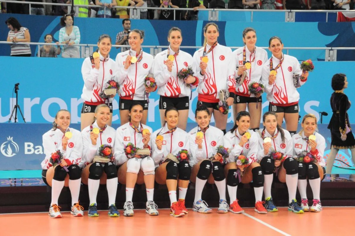 ​Турецкие волейболистки стали чемпионками I Европейских игр
