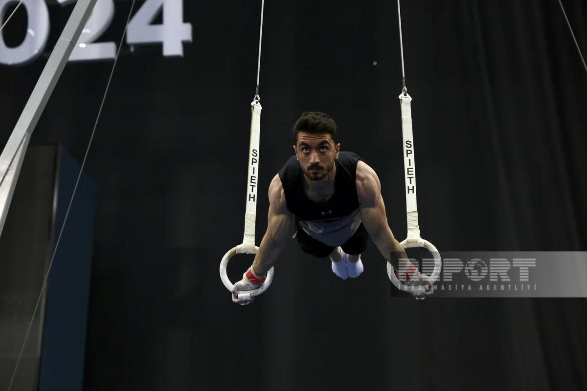 İdman gimnastikası üzrə Azərbaycan millisinin Dünya Kuboku öncəsi açıq məşqi keçirilib