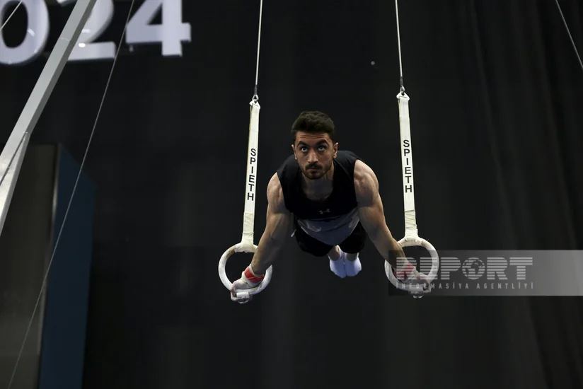 İdman gimnastikası üzrə Azərbaycan millisinin Dünya Kuboku öncəsi açıq məşqi keçirilib