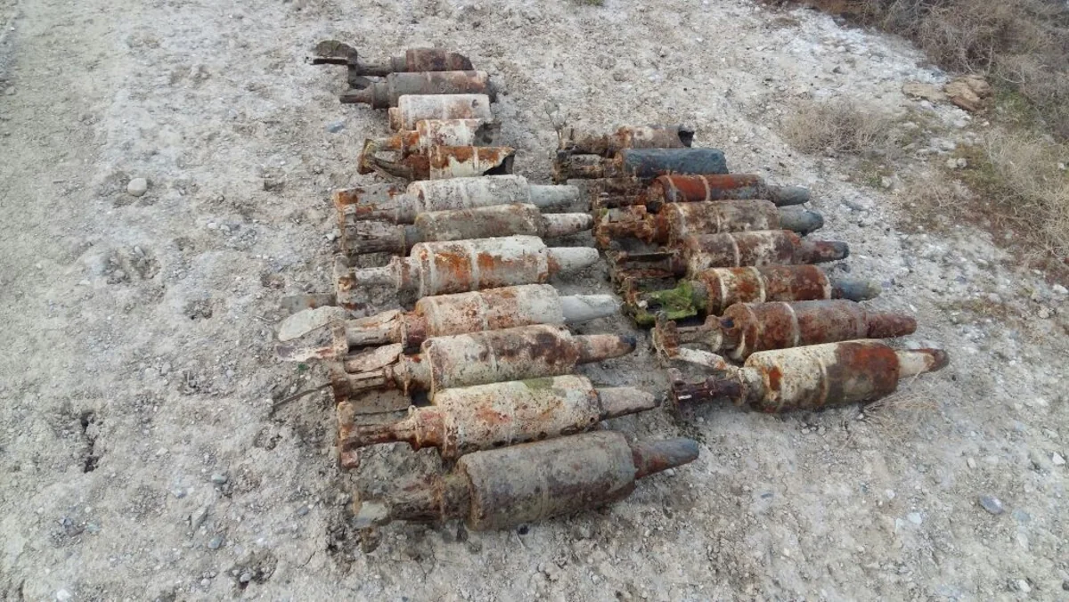 Sumqayıtda 20 top mərmisi tapılıb