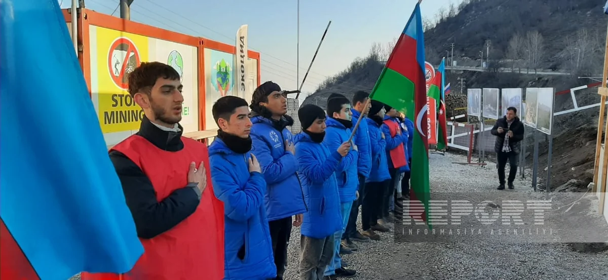 Protest rally on Khankandi-Lachin road continues for 103rd day