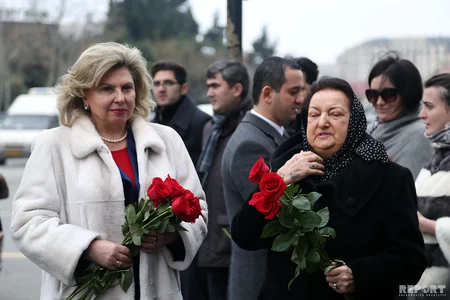 Russian Commissioner for Human Rights visits Memorial to Khojaly victims - PHOTO