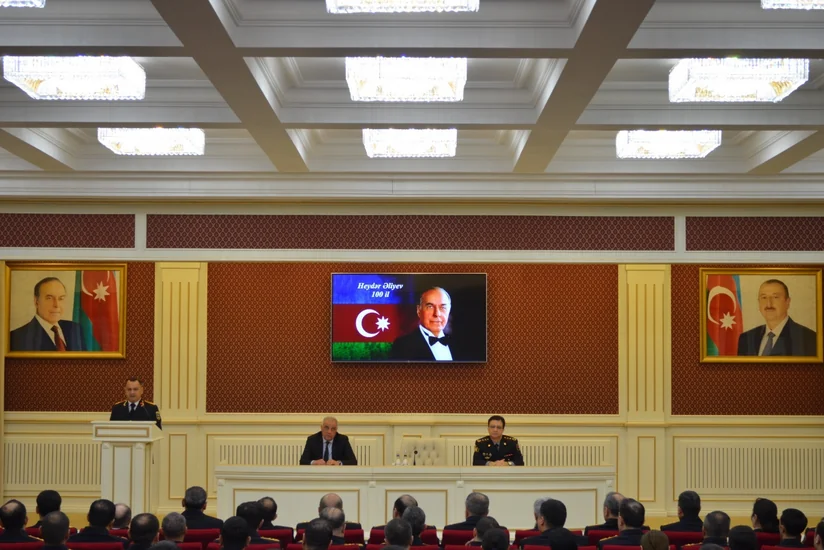 Polis Akademiyasında Heydər Əliyevin 100 illik yubileyi ilə əlaqədar tədbir keçirilib