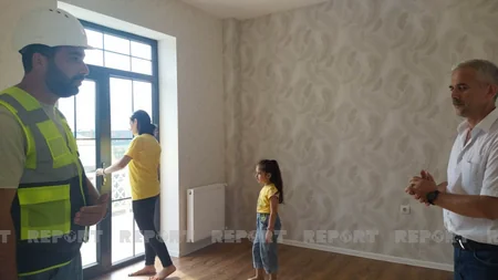 Ağalı kəndinə köçürülən əhali yeni tikilən evlərdə yerləşdirilib